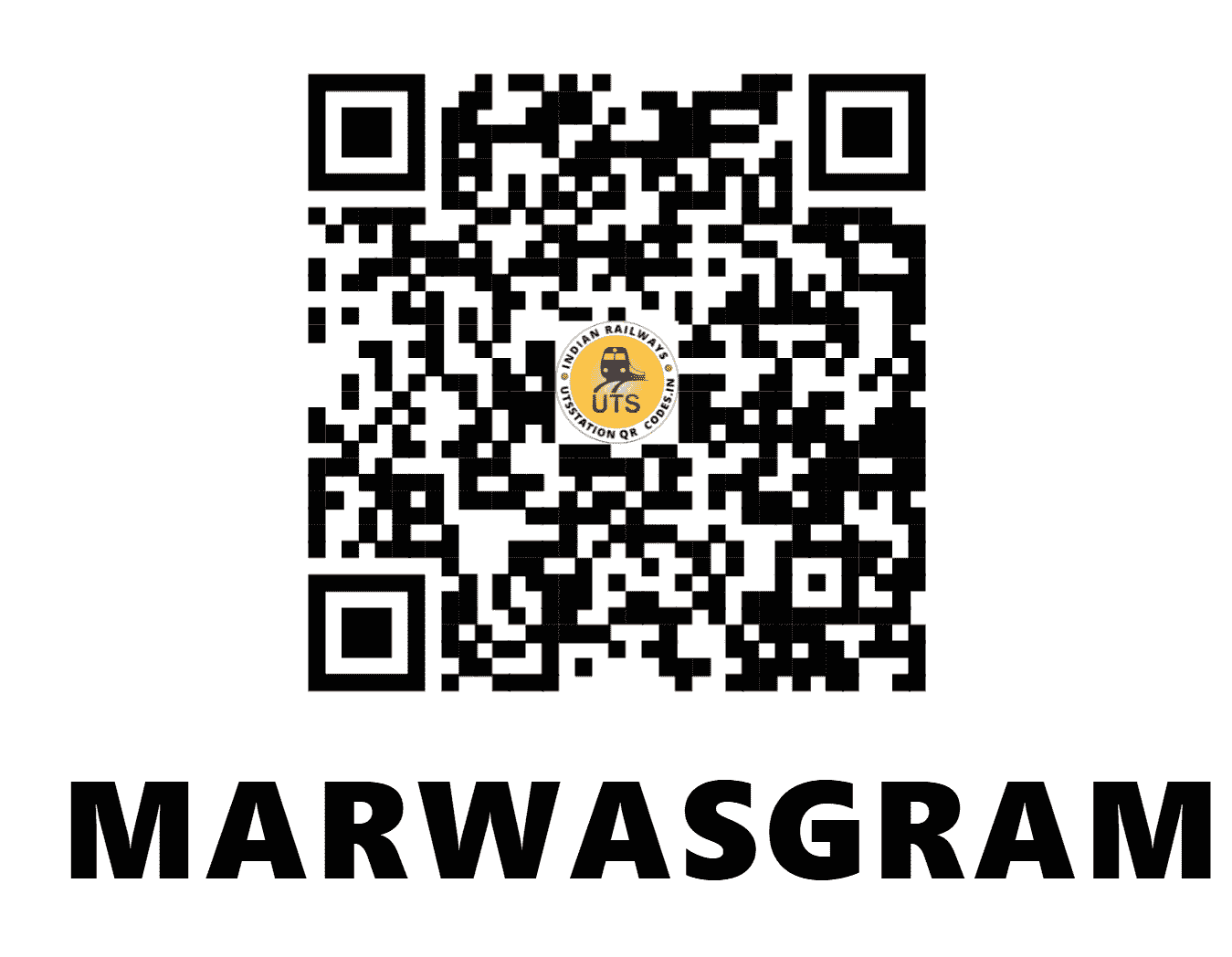UTS QR Code for MARWASGRAM - MWJ (WC - MADHYA PRADESH)